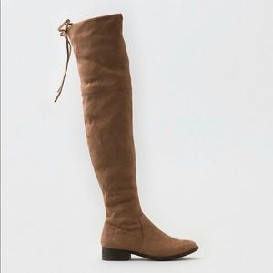 Tan Suede Over the Knee boot